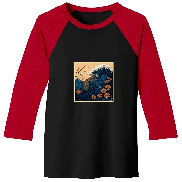 Discover Surrealism Japanese Painting Groundhog Baseball Tees