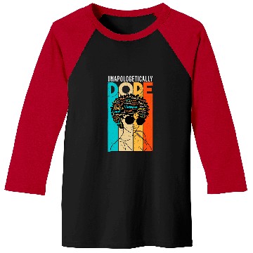Discover afro melanin unapologetically dope diva woman black history Baseball Tees