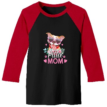 Discover Bully Cute Pittie Mom Sunglasses Flower For Pitbull Lovers Owner Pitbull Dog Baseball Tees