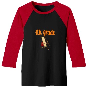 Discover Fourth Grade Cute 4th Grade Teacher Student Baseball Tees