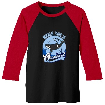 Discover Whales This is Orcaward Orca Baseball Tees