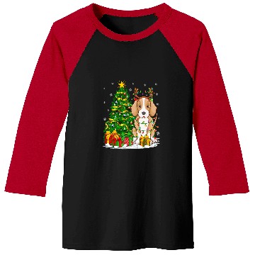 Discover Foxhound Dog Lover Matching xmass Lighting Foxhound Christmas Baseball Tees