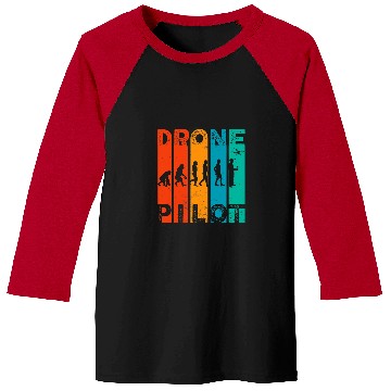 Discover Drone pilot evolution Funny Drone pilot Drone Evolution Baseball Tees