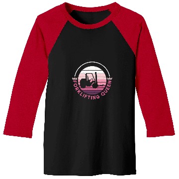 Discover Forklifting Queen Forklift Driver Forklift Operator Baseball Tees