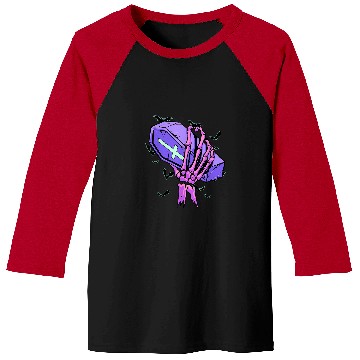 Discover Skeletons Skulls Pastel Goth Skeletons Hand Funeral Coffin Gothic Halloween 71 Skull Baseball Tees