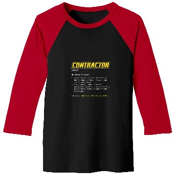 Discover Contractor Construction Worker Builder Handyman Gift Baseball Tees