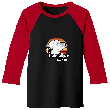 Discover Labrador Lab Dog Funny Dog The Labfather Lab Labrador Dad Retro Sunset Baseball Tees