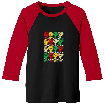 Discover Black history month Black Power Fists for Black Equality Baseball Tees