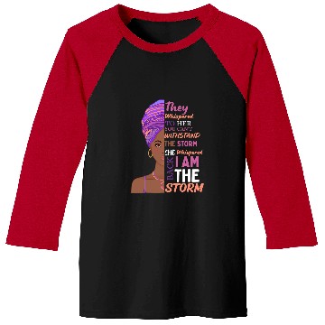 Discover She Whispered Back I Am The Storm African American Baseball Tees