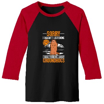 Discover Marmot Woodchuck Groundhog Baseball Tees
