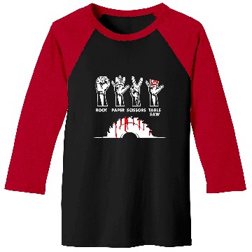 Discover Woodworking Rock Paper Scissors Table Saw Carpenter Craftsman Carpenter Baseball Tees