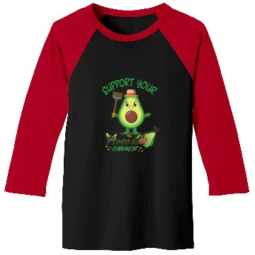Discover Vegan Food And Avocado Lover Or Avocado Farmer Funny Baseball Tees