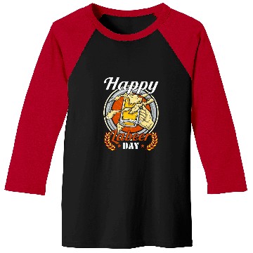 Discover Funny Happy Labeer Day Labor Day Drink Beer Worker Employee Baseball Tees