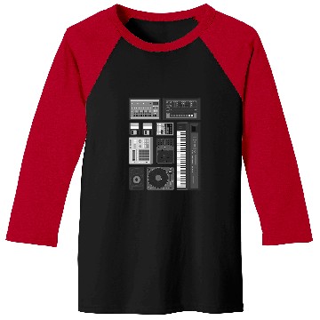Discover Old School Hip Hop Rap Music Beat Maker Baseball Tees