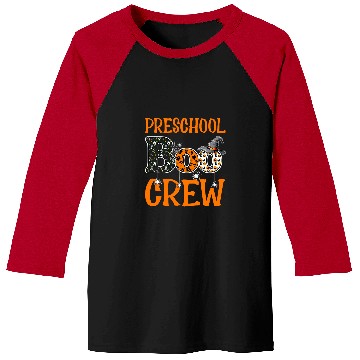 Discover Halloween Preschool Boo Crew PreK Preschool Teacher Student Baseball Tees