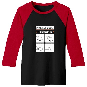 Discover Project Code Handover Software Developer Funny C Programmer Baseball Tees