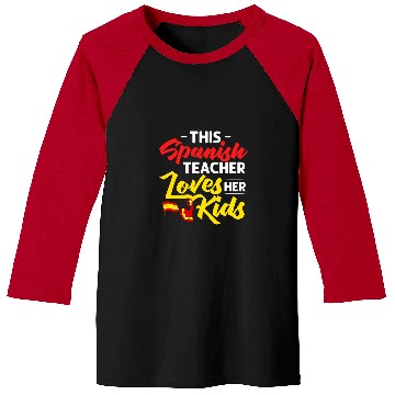 Discover Spanish Teacher Spain Flag Language Lesson Student 9 Baseball Tees
