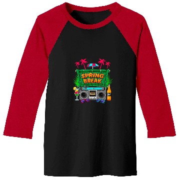Discover Spring Break Party Semester break Spring Break 3 Baseball Tees