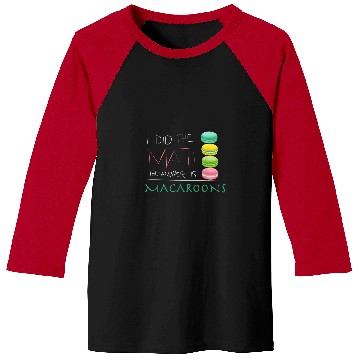Discover The Answer Is Macaroons Funny Math Student Baseball Tees