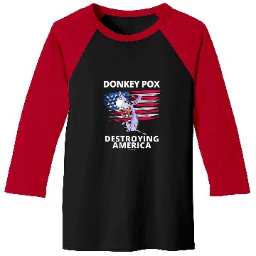 Discover Donkey Pox Destroying America AntiBiden Conservative Baseball Tees