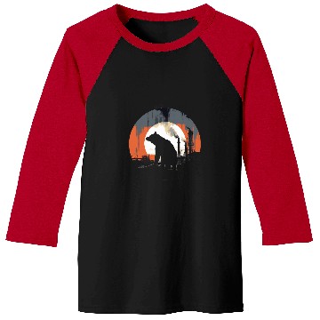 Discover Bear Nature Environmental Protection Animal Night Climate 2 Baseball Tees