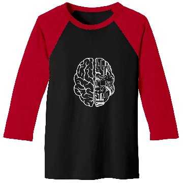 Discover Programmer Coder Brain Funny Computer Coding Geek Novelty Baseball Tees