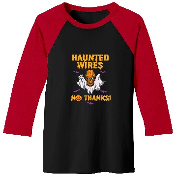 Discover Halloween Electrician Powerline Electrical Tools Electricity 6 Baseball Tees