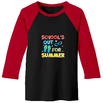 Discover Schools Out For Summer Teacher Summer 3 Baseball Tees