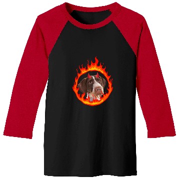 Discover Devil Dog Pointers German Wirehaired Baseball Tees