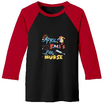 Discover Funny April Fools Day for nurses Humorous Nursing Baseball Tees