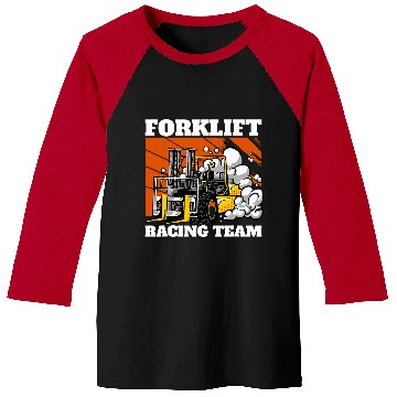 Discover Forklift Racing Team Forklift Operator Forklift Driver Baseball Tees