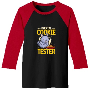 Discover Funny Official Cookie Tester Baker Chinchilla Lover Baseball Tees