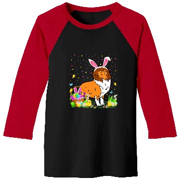 Discover Easter Collie Dog Bunny Egg Hunting Collie Easter Sunday Baseball Tees