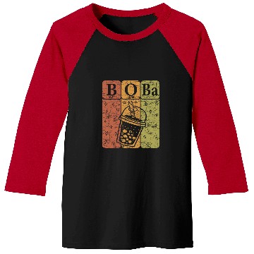 Discover Boba Tea Periodic Table Elements Bubble Tea Lover Nerd 6 Baseball Tees