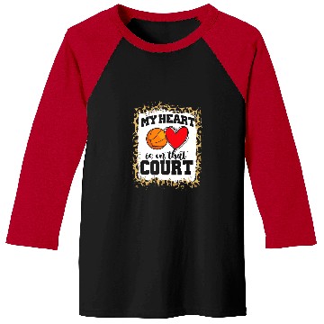Discover Funny Basketball Game Day Women Leopard Cheetah Baseball Tees