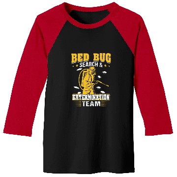 Discover Bed Bug Search and Extermination Team Pest Control Baseball Tees