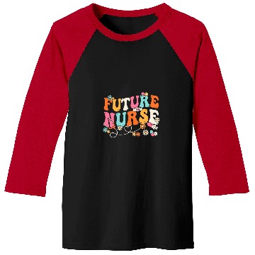 Discover Groovy Future nurses Week Nursing School Student Stethoscope Baseball Tees