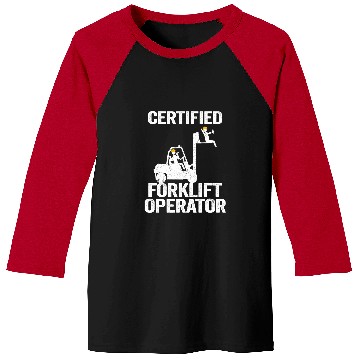 Discover Forklift Driver Forklift Certified Forklift Operator Baseball Tees