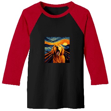Discover Golden Retriever Pet The Scream For Dog Mom Baseball Tees