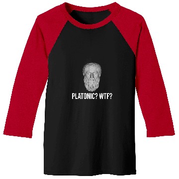 Discover Plato Platonic Funny Philosophy Teacher Student Philosopher Baseball Tees