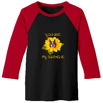 Discover Boston Terrier Pet You Are My Sunshine Baseball Tees
