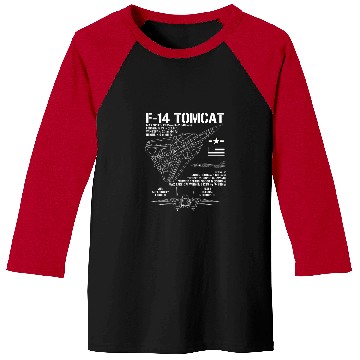 Discover F14 Tomcat Fighter Jet Specs Military Airplane F14 Tomcat Baseball Tees
