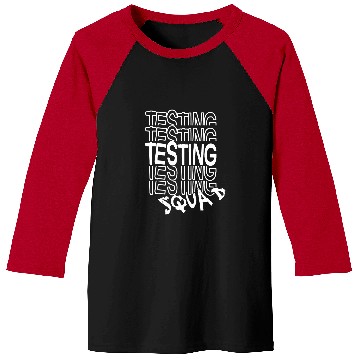 Discover Testing Squad Funny School Professor Elementary Teacher Baseball Tees