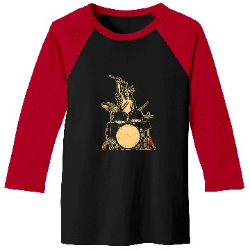 Discover Funny Drummer Statue of Liberty Playing Drums Music Baseball Tees