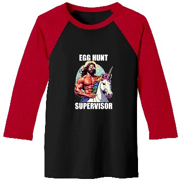 Discover Egg Hunt Supervisor Easter Egg Hunting Party Funny Mom Dad Baseball Tees
