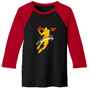 Discover Funny Basketball Game Day Basketball Exploded Baseball Tees