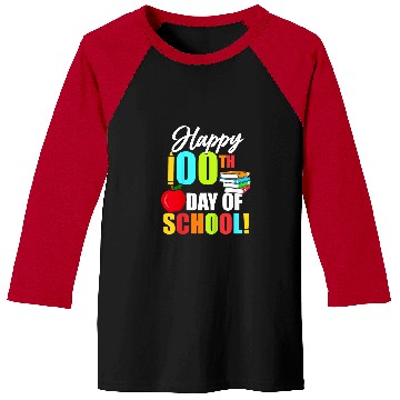 Discover Kids Happy 100th Day Of School PreK Elementary Teacher Student Baseball Tees