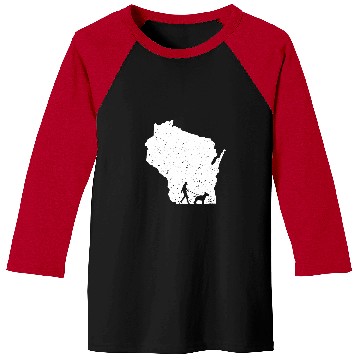 Discover Bull Terrier Pet Walking Wisconsin Baseball Tees