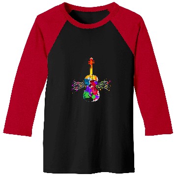 Discover Funny Violin Orchestra Violin Art Baseball Tees