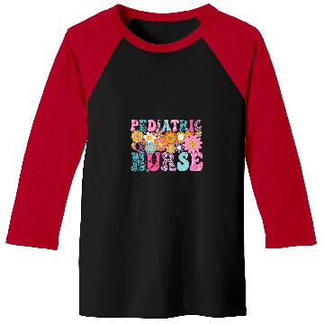 Discover Pediatric nurses Week Groovy Appreciation Day For Women Baseball Tees